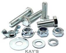 SELECT M12 FULLY THREADED BOLTS,NUTS OR WASHERS HIGH TENSILE ZINC PLATED SCREWS