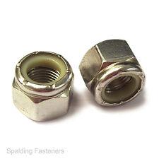 UNF Stainless Steel Nyloc Nylon Lock Nut 3/16 1/4 5/16 3/8 7/16 1/2 9/16 5/8 3/4
