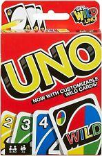Mattel Wild UNO Card Game 112 Cards Family Children Friends Party Gift XMas UK