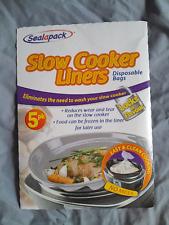 Sealapack Slow Cooker Liners Pk of 5 For Round & Oval Slow Cookers No Mess Bags