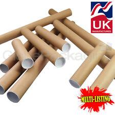 STRONG CARDBOARD POSTAL TUBES A0 A1 A2 A3 A4 IN 50mm & 44.5mm WITH END CAPS