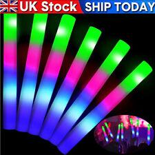 12/ 50 /100/ 300PCS LED Flashing Glow Stick  Bulk Light Up Wand Foam Sticks