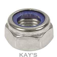 NYLOC NYLON INSERT LOCKING NUTS A2 STAINLESS STEEL M2.5,3,4,5,6,8,10,12,16,18,20