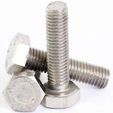 M4 M5 M6 M8 A2 STAINLESS HEX HEAD SET SCREWS FULLY THREADED HEXAGON BOLTS DIN933
