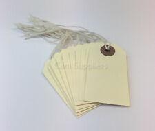 Manila Brown Buff Strung Tie On Tag Labels Retail Luggage Tags with String