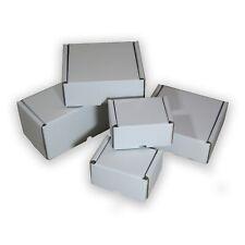 WHITE SHIPPING CARDBOARD BOXES POSTAL MAILING GIFT PACKET SMALL PARCEL