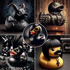Duckieville Ducks, Dark Punk Gothic Style Ducks, Handsome Ducks Ornaments