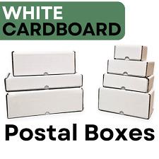 WHITE SHIPPING CARDBOARD BOXES POSTAL MAILING GIFT PACKET SMALL PARCEL CARTONS