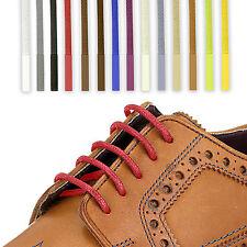 Waxed Cotton Shoelaces Round Thin 2.5mm Dress Wax Cord Shoe Laces Brogues Shoes