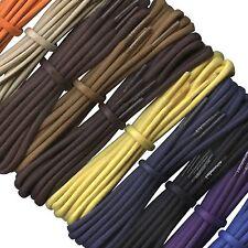 3mm Waxed Cotton Shoe / Boot Laces - Lengths 60cm to 240cm