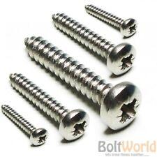 No.6,8,10,12,14 POZI PAN SELF TAPPING SCREWS A4 MARINE GRADE 316 STAINLESS STEEL